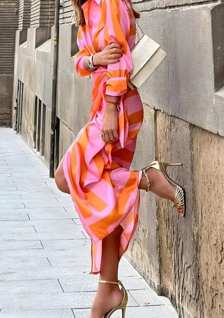 AMALIA™ - PRINTED WRAP DRESS