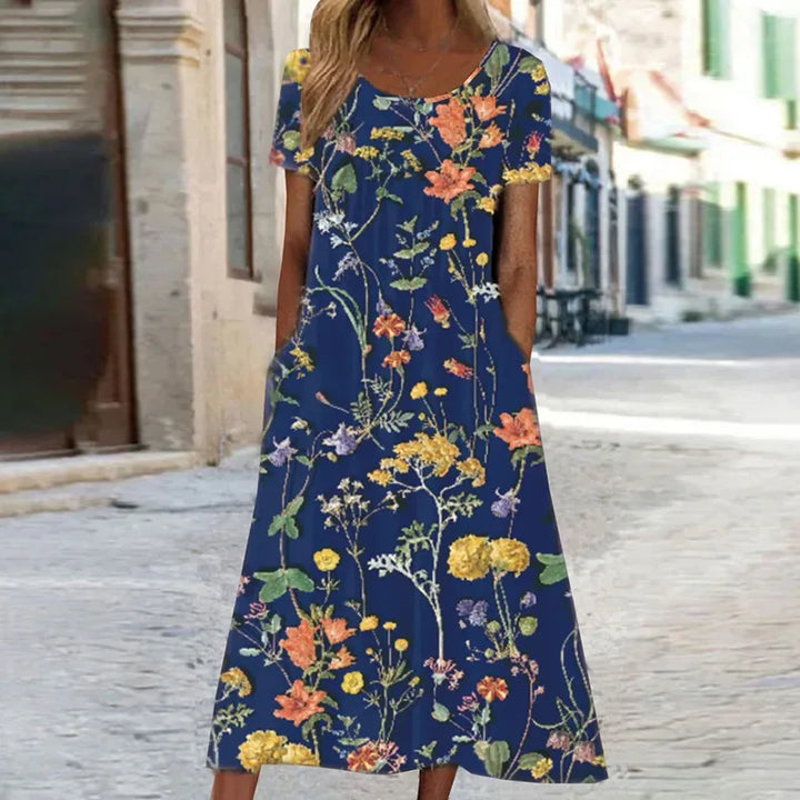 ALTHEA™ - PRINTED BOHEMIAN MAXI DRESS