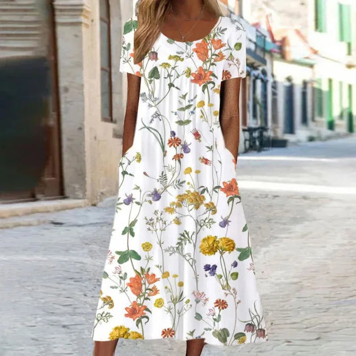 ALTHEA™ - PRINTED BOHEMIAN MAXI DRESS