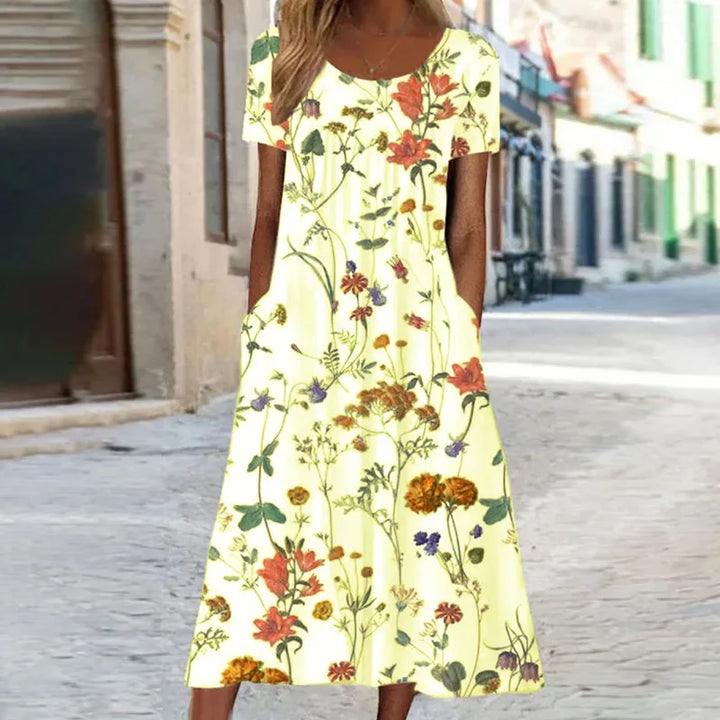 ALTHEA™ - PRINTED BOHEMIAN MAXI DRESS