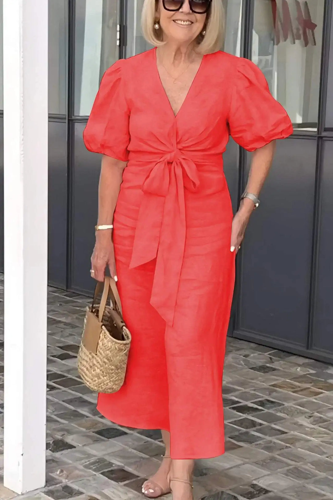 SERENA™ - AIRY V-NECK DRESS