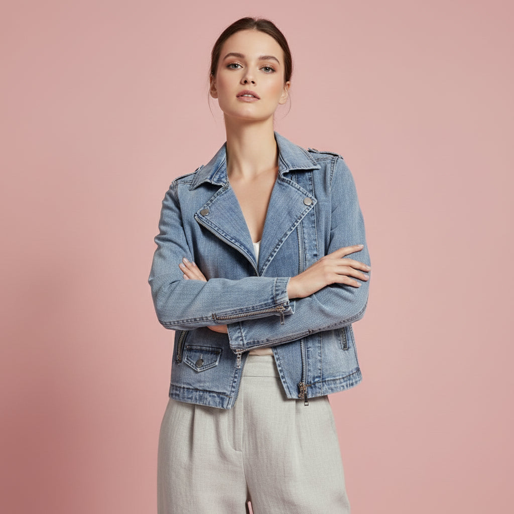 Freya Denim Zip Jacket