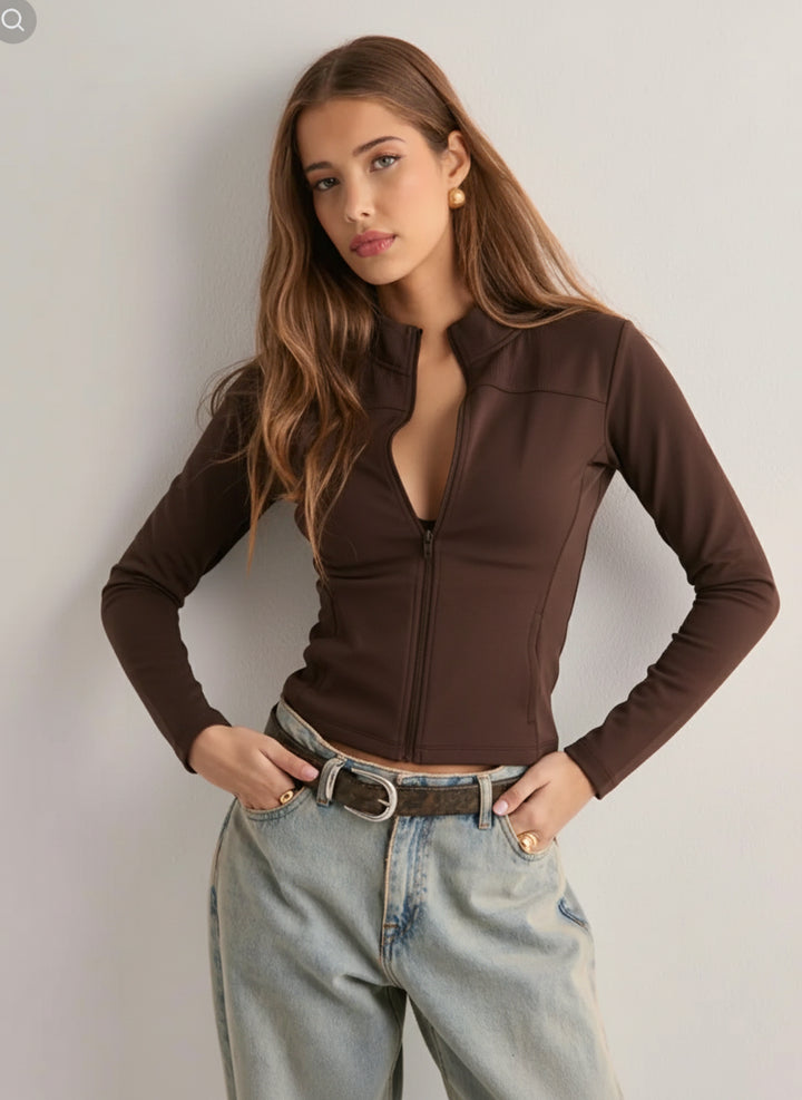 Hailey Zip Blouse