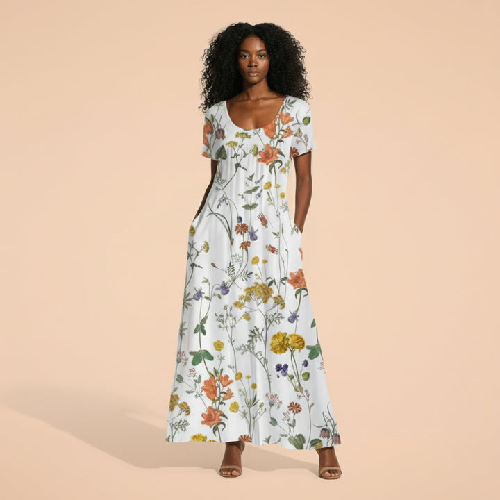 ALTHEA™ - PRINTED BOHEMIAN MAXI DRESS