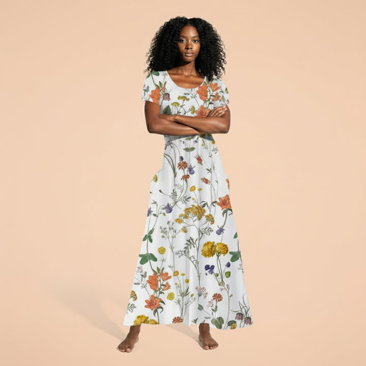 ALTHEA™ - PRINTED BOHEMIAN MAXI DRESS