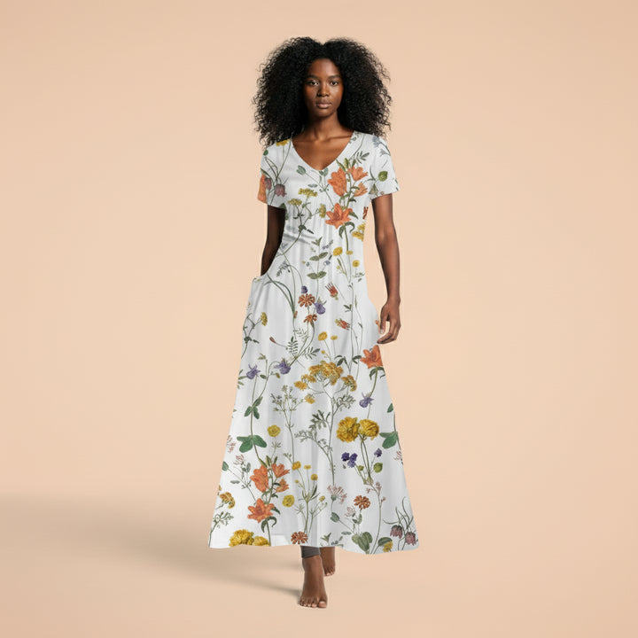 ALTHEA™ - PRINTED BOHEMIAN MAXI DRESS