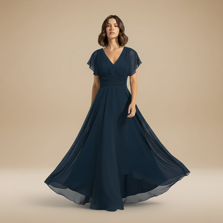 Catalina | Flowing V-Neck Maxi Dress