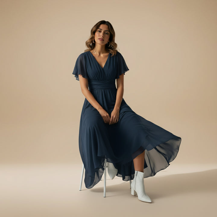 Catalina | Flowing V-Neck Maxi Dress